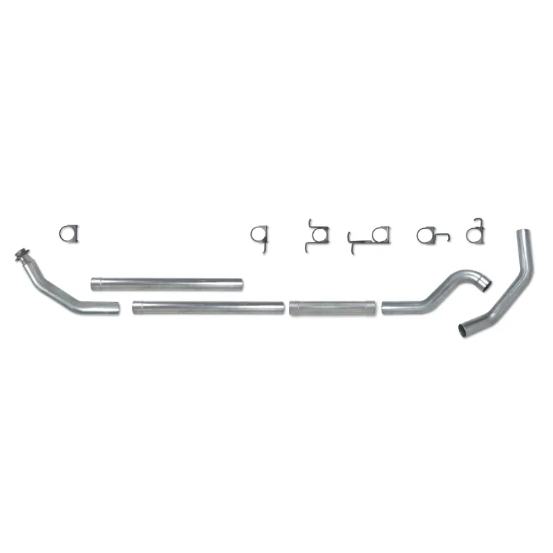 Diamond Eye KIT 4in TB MFLR RPLCMENT PIPE SGL SS: 98.5-02 DODGE CUMMINS 5.9L