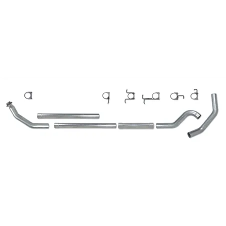 Diamond Eye KIT 4in TB MFLR RPLCMENT PIPE SGL SS: 98.5-02 DODGE CUMMINS 5.9L