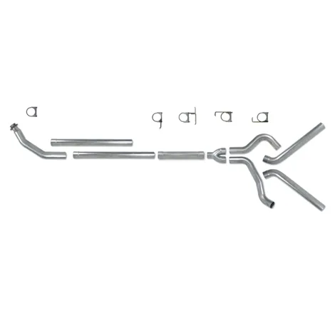 Diamond Eye KIT 4in TB MFLR RPLCMENT PIPE DUAL SS: 94-02 DODGE CUMMINS 5.9L