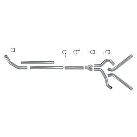 Diamond Eye KIT 4in TB MFLR RPLCMENT PIPE DUAL SS: 94-02 DODGE CUMMINS 5.9L