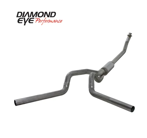 Diamond Eye KIT 4in TB MFLR RPLCMENT PIPE DUAL SS: 94-02 DODGE CUMMINS 5.9L