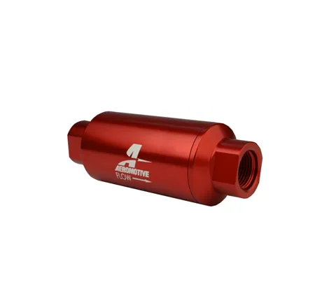 Aeromotive In-Line Filter - AN-10 size - 40 Micron SS Element - Red Anodize Finish