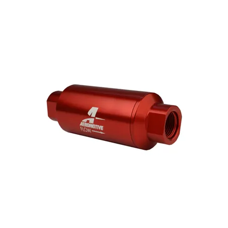 Aeromotive In-Line Filter - AN-10 size - 40 Micron SS Element - Red Anodize Finish