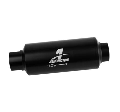 Aeromotive In-Line Marine Filter - AN-12 - 40 Micron SS Element - Black Hardcoat Finish