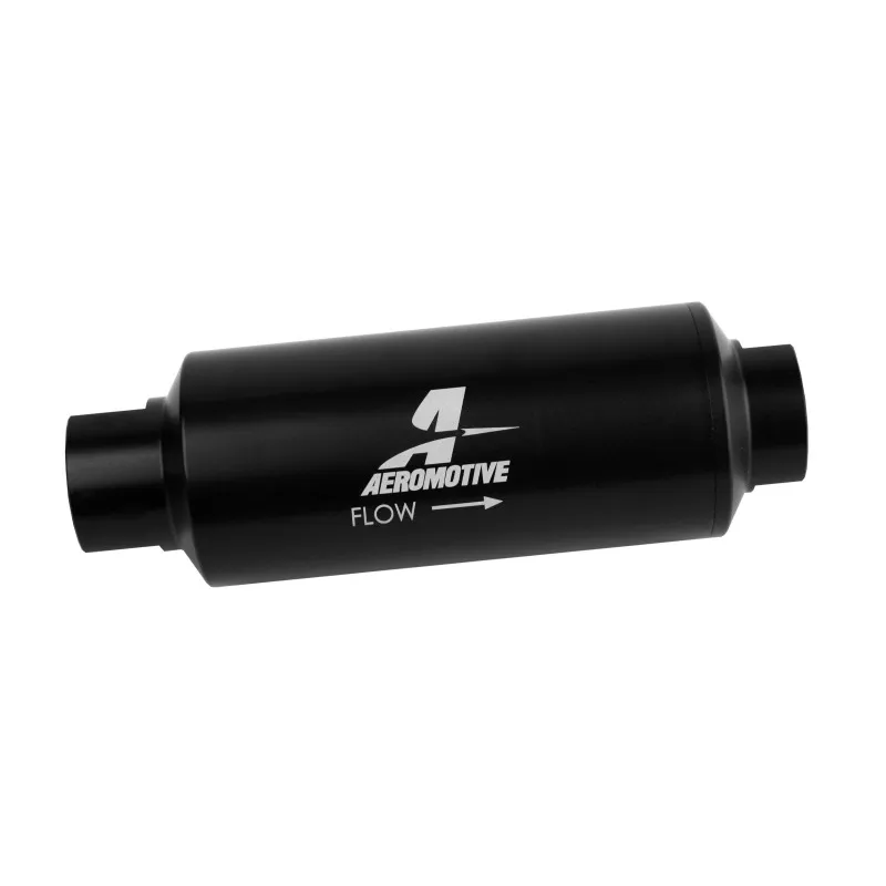 Aeromotive In-Line Marine Filter - AN-12 - 40 Micron SS Element - Black Hardcoat Finish