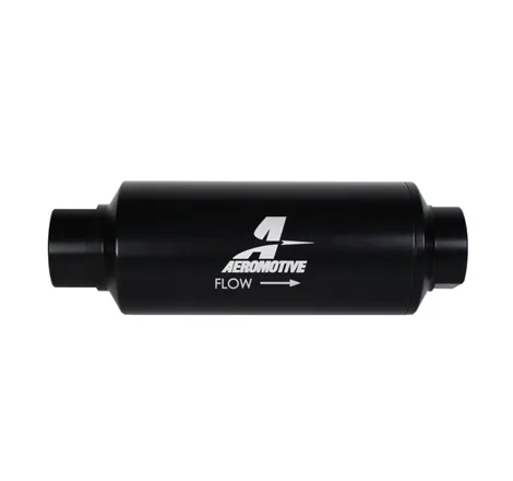 Aeromotive In-Line Marine Filter - AN-12 - 40 Micron SS Element - Black Hardcoat Finish