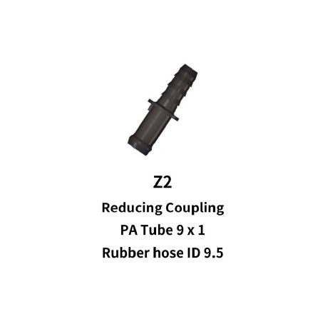 9mm Nylon Hose to 9.5mm...