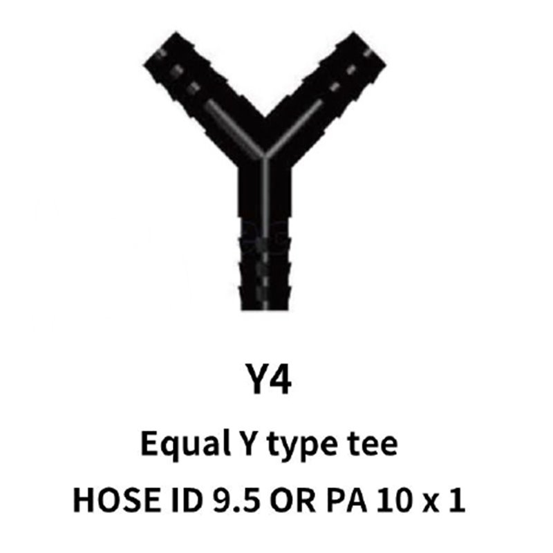 10mm Equal Y-Tee Piece