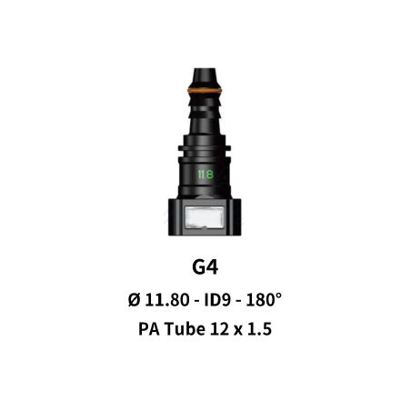 Quick Release 11.80 to 12mm Straight for Nylon Hose