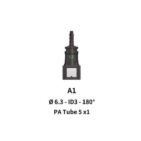 Quick Release 6.30 to 5mm Straight for Rubber Hose