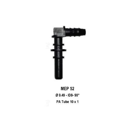 Quick Release 9.89M to 10mm Barb 90 Degree (ID 8.9)