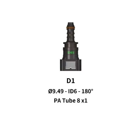 Quick Release 9.49 to 8mm Straight for Nylon Hose