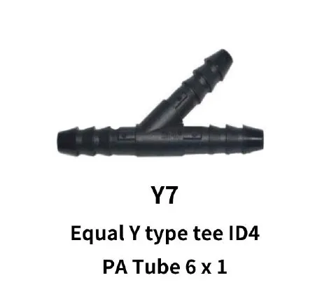 6mm Equal Y-Tee for Rubber Hose