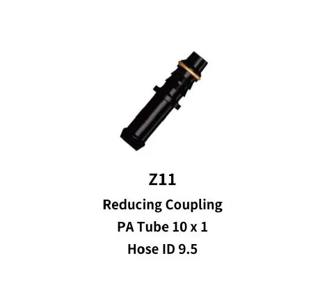 Reducing coupling to 10mm to 9.5mm for Rubber Hose